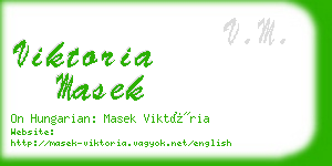 viktoria masek business card